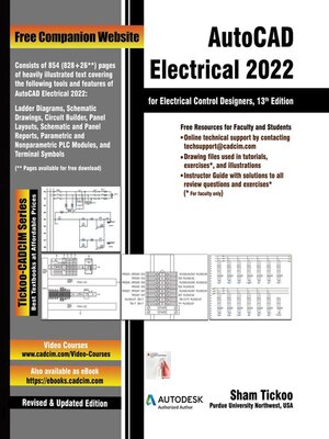 cover image of AutoCAD Electrical 2022 for Electrical Control Designers